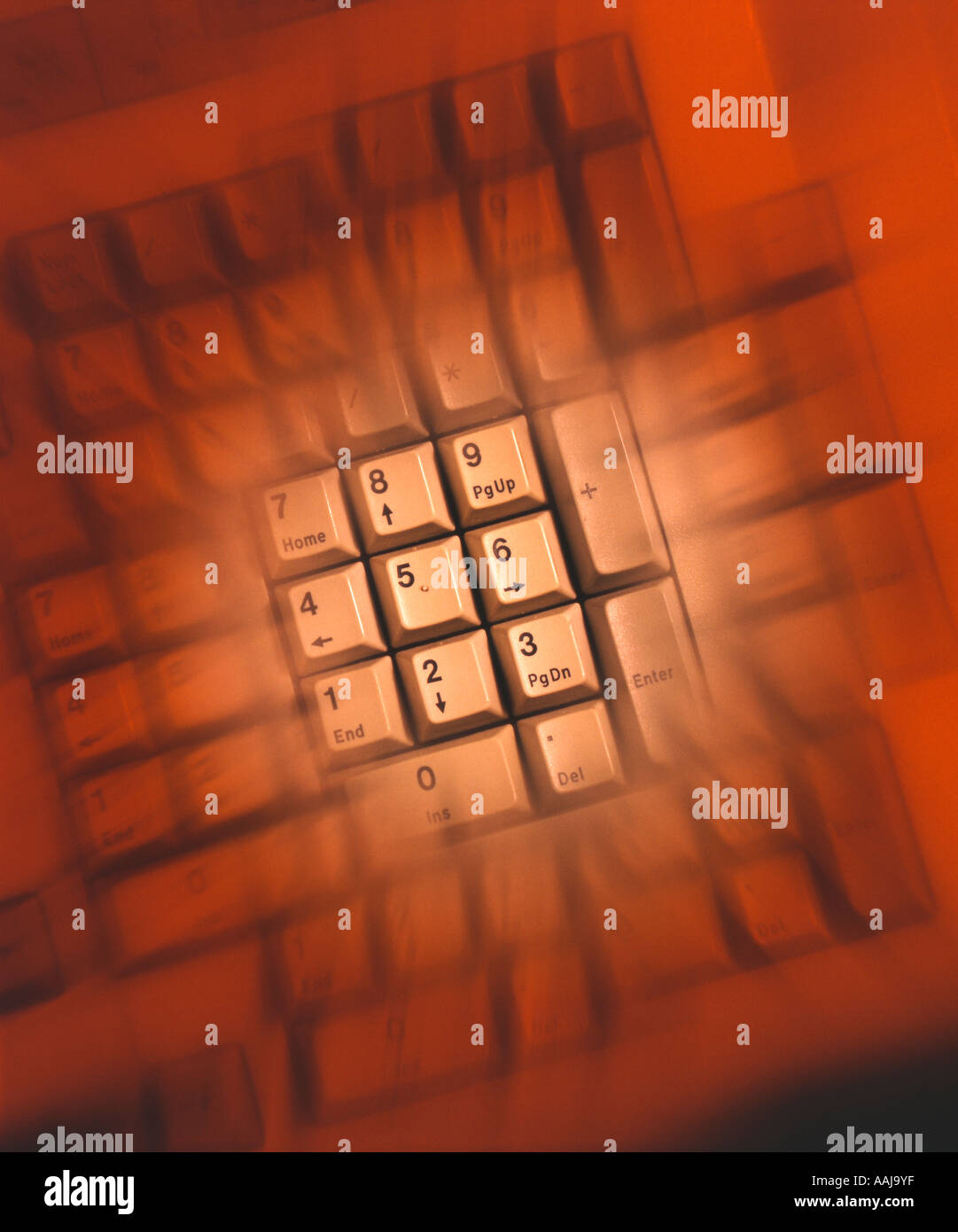 Computer keyboard number pad Stock Photo - Alamy