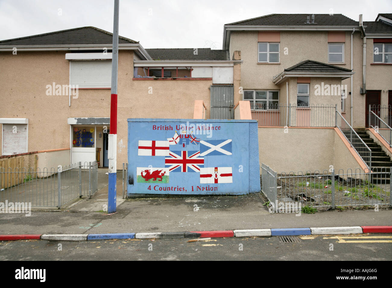 Loyalist British Ulster Alliance mural in The Fountain estate