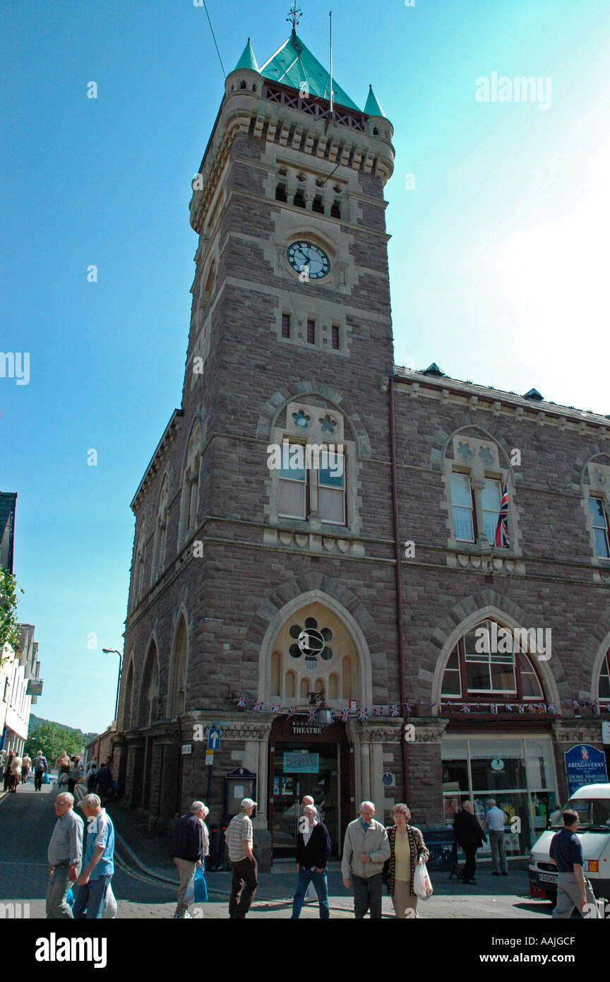 Abergavenny Market Hall Wales exterior Stock Photo Alamy