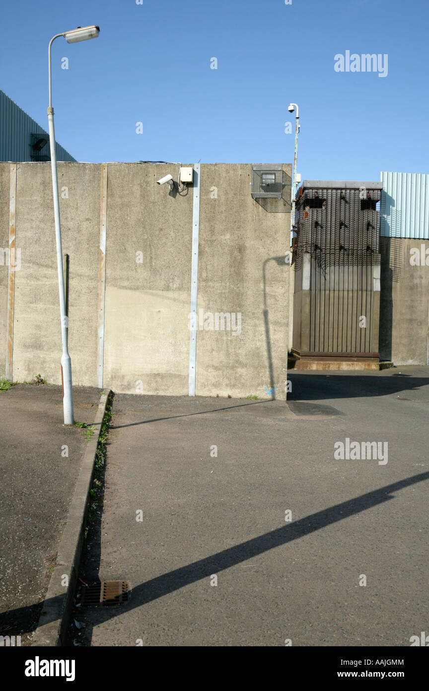 Entrance to the disused Crumlin Road jail, Belfast, Northern Ireland. Stock Photo