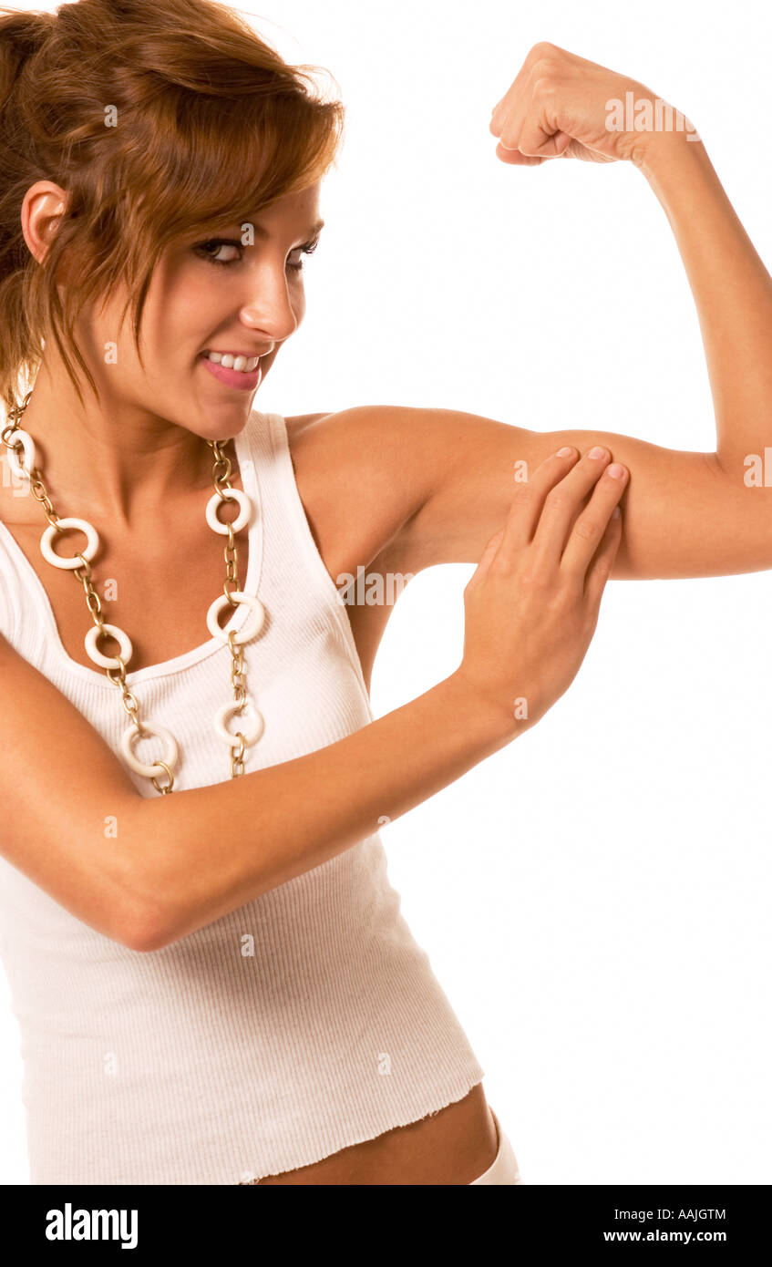 teen muscle girl Closeup of Caucasian Teen Girl (16-19) Feeling Arm Muscle, Strength and Healthy Lifestyle Stock Photo - Alamy