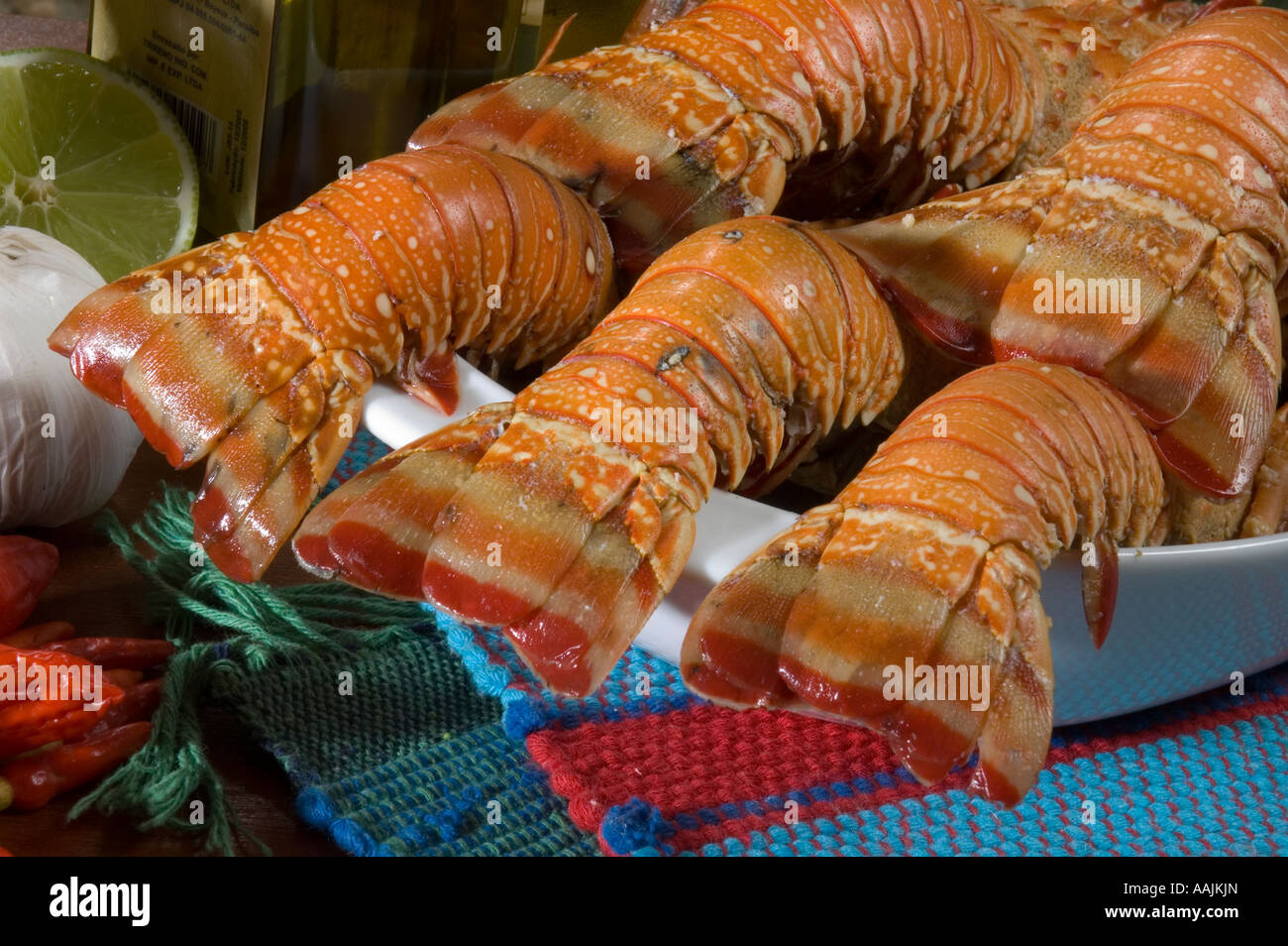 lobster tails steamed Stock Photo Alamy