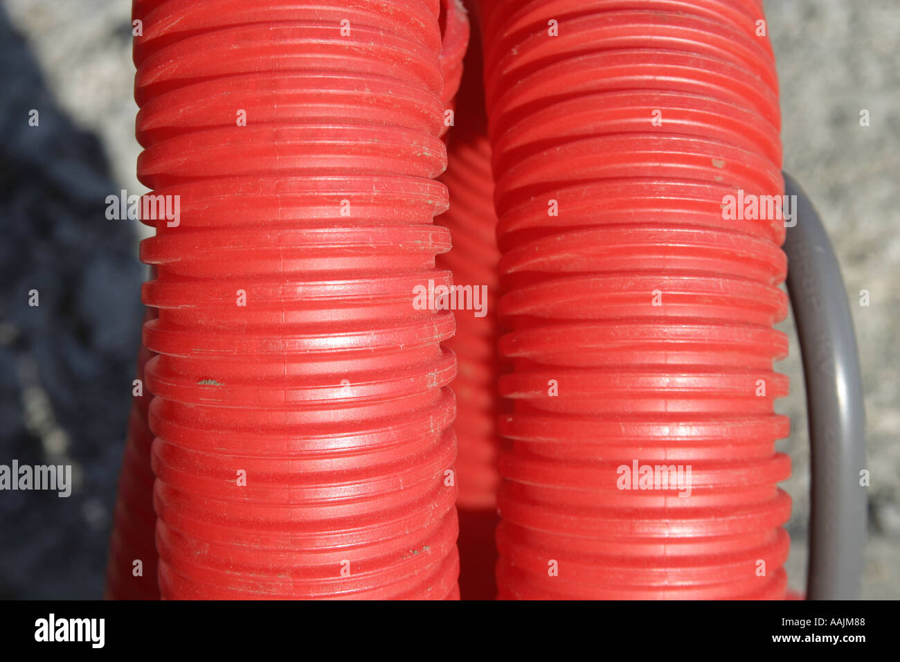 Texture image of red plastic pipe Stock Photo Alamy