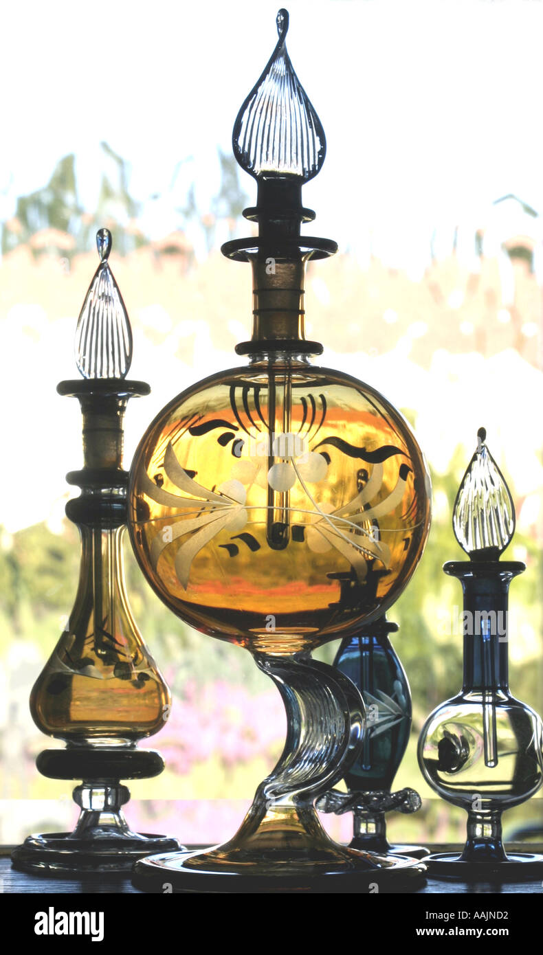 EGYPTIAN GLASS BOTTLES Stock Photo Alamy