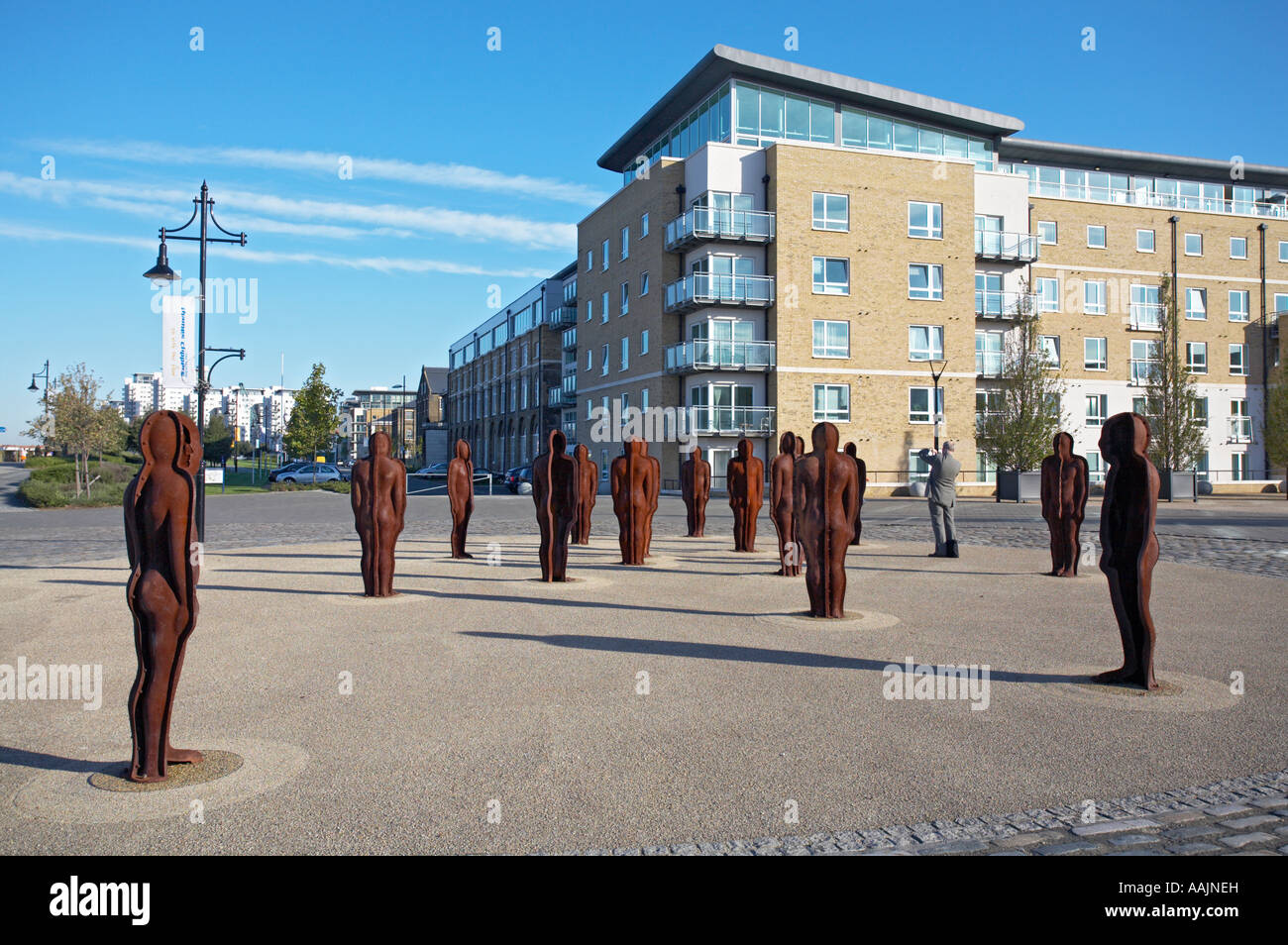 Peter Burke's iron men sculptures titled 