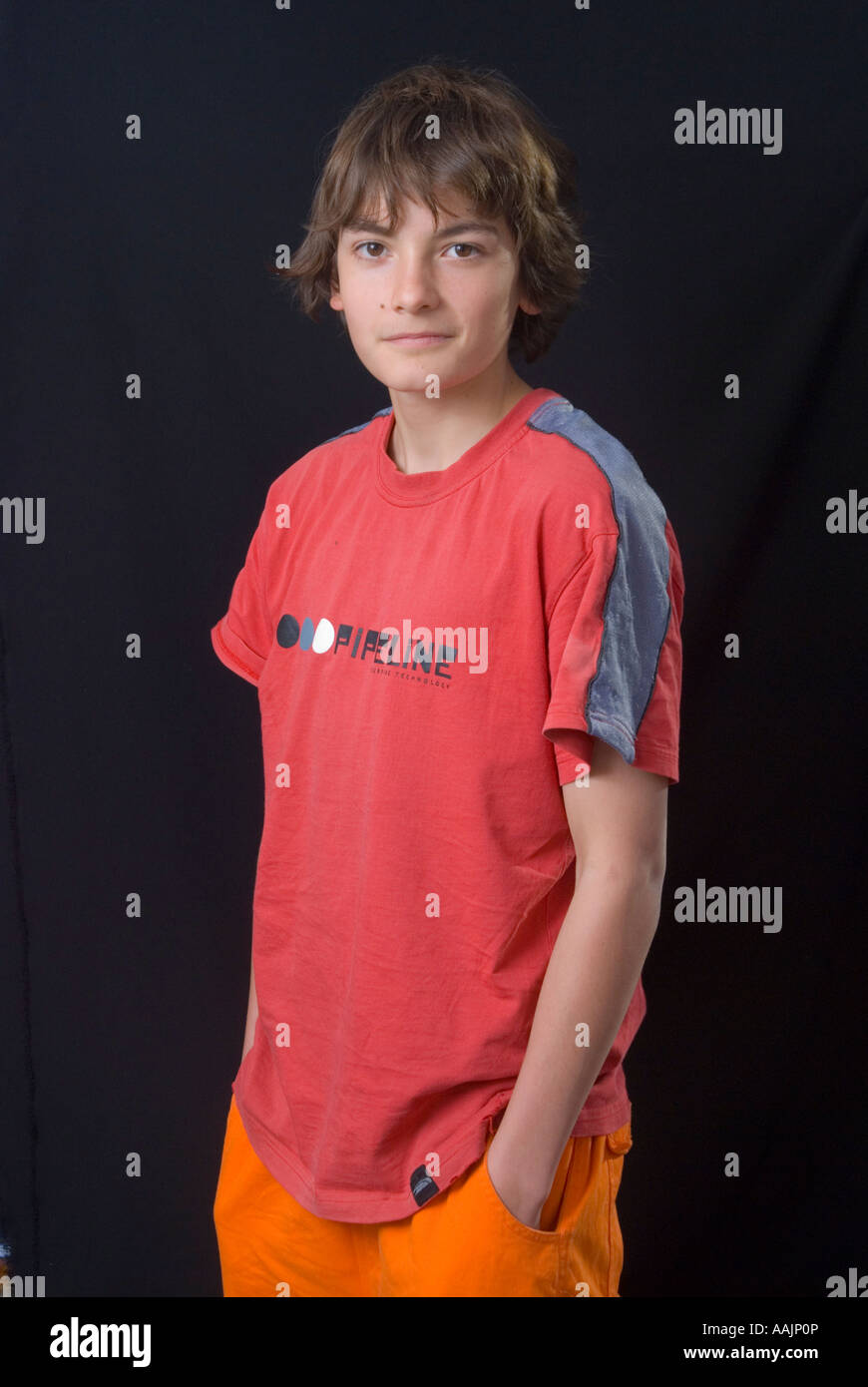 15 year old boy Stock Photo Alamy