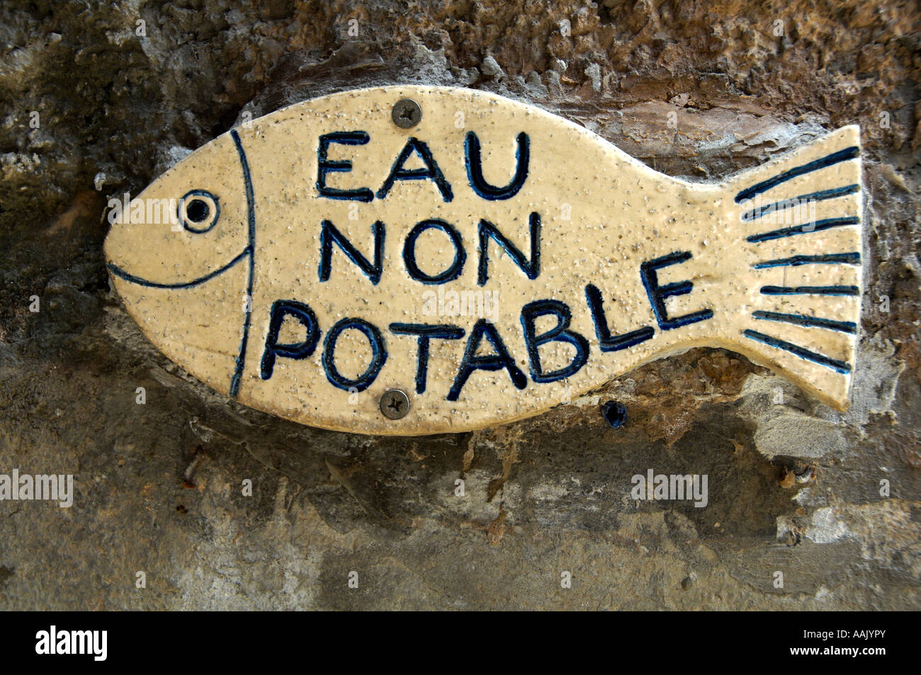 Not Drinkable  Drinking Water EDITORIAL USE ONLY Stock Photo