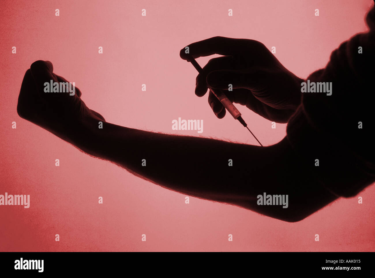 Drug addict shooting up Stock Photo Alamy