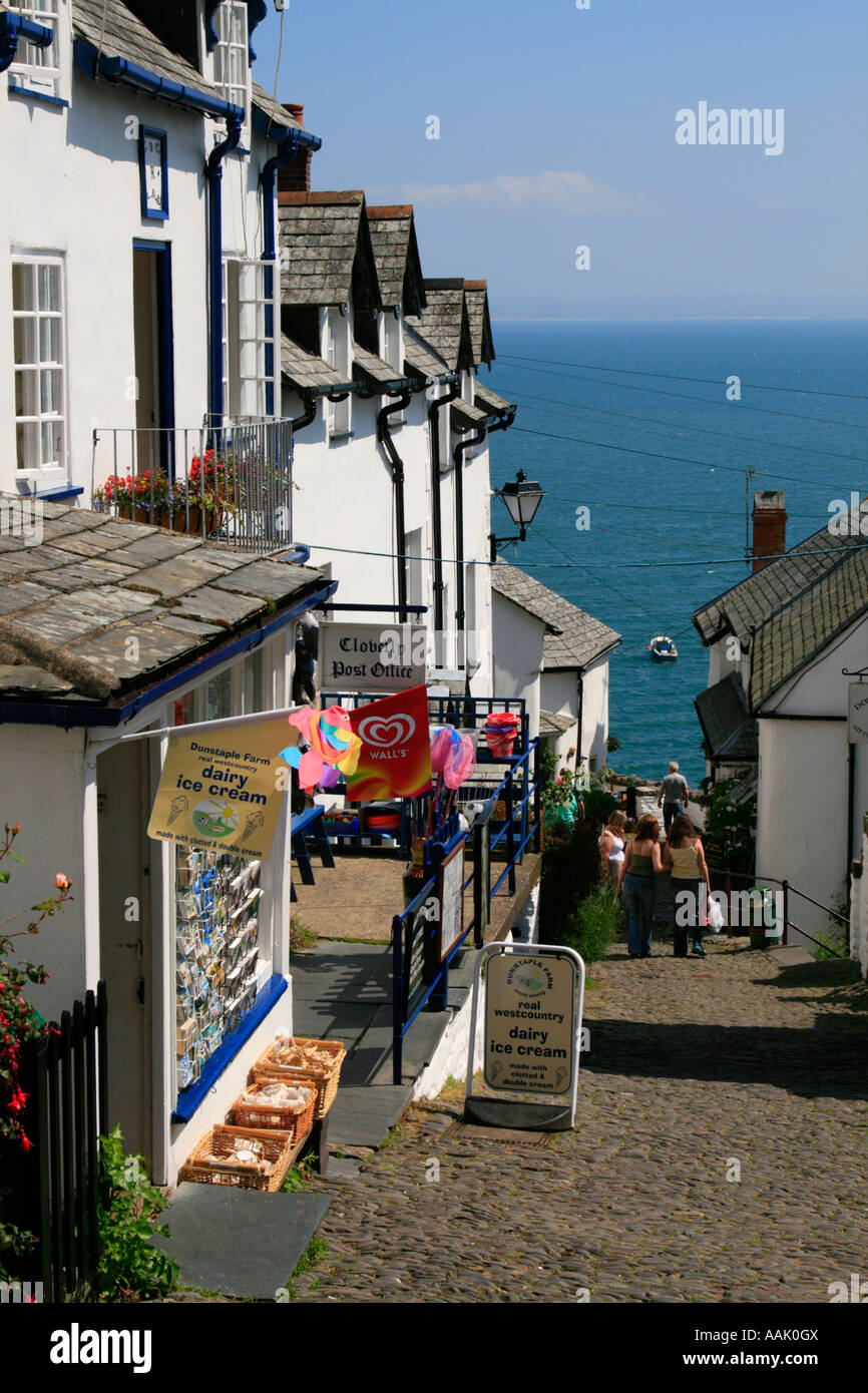 Clovelly north devon coastal pretty village england uk gb Stock Photo ...