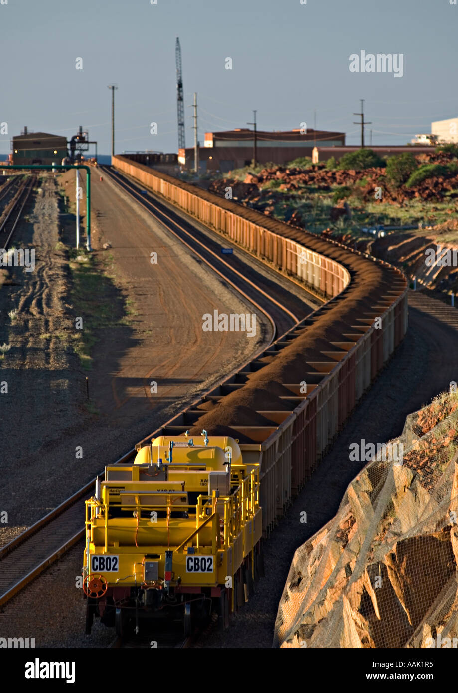 pilbara iron railway Stock Photo Alamy