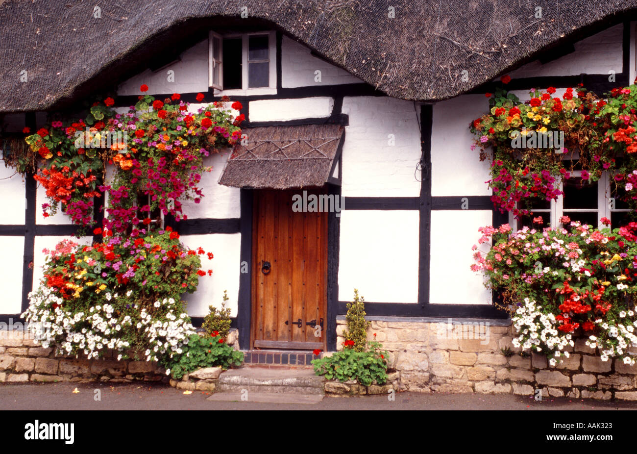 COTTAGES IN BREDON WORCESTERSHIRE ENGLAND UK Stock Photo