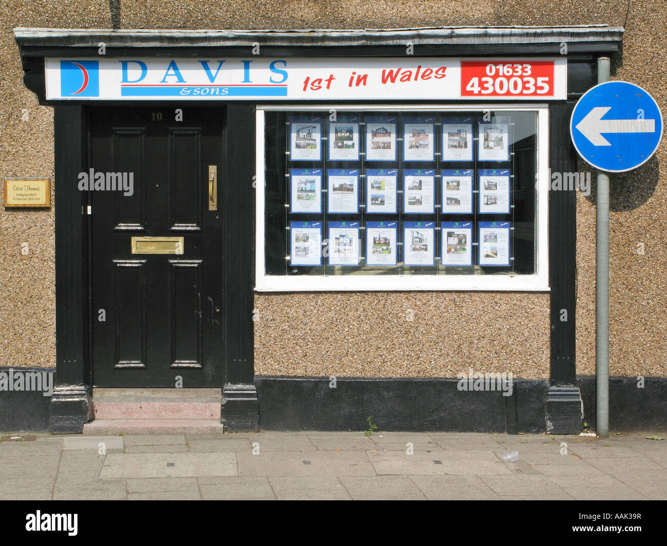 Small estate agents premises in Caerleon near Newport South Wales UK