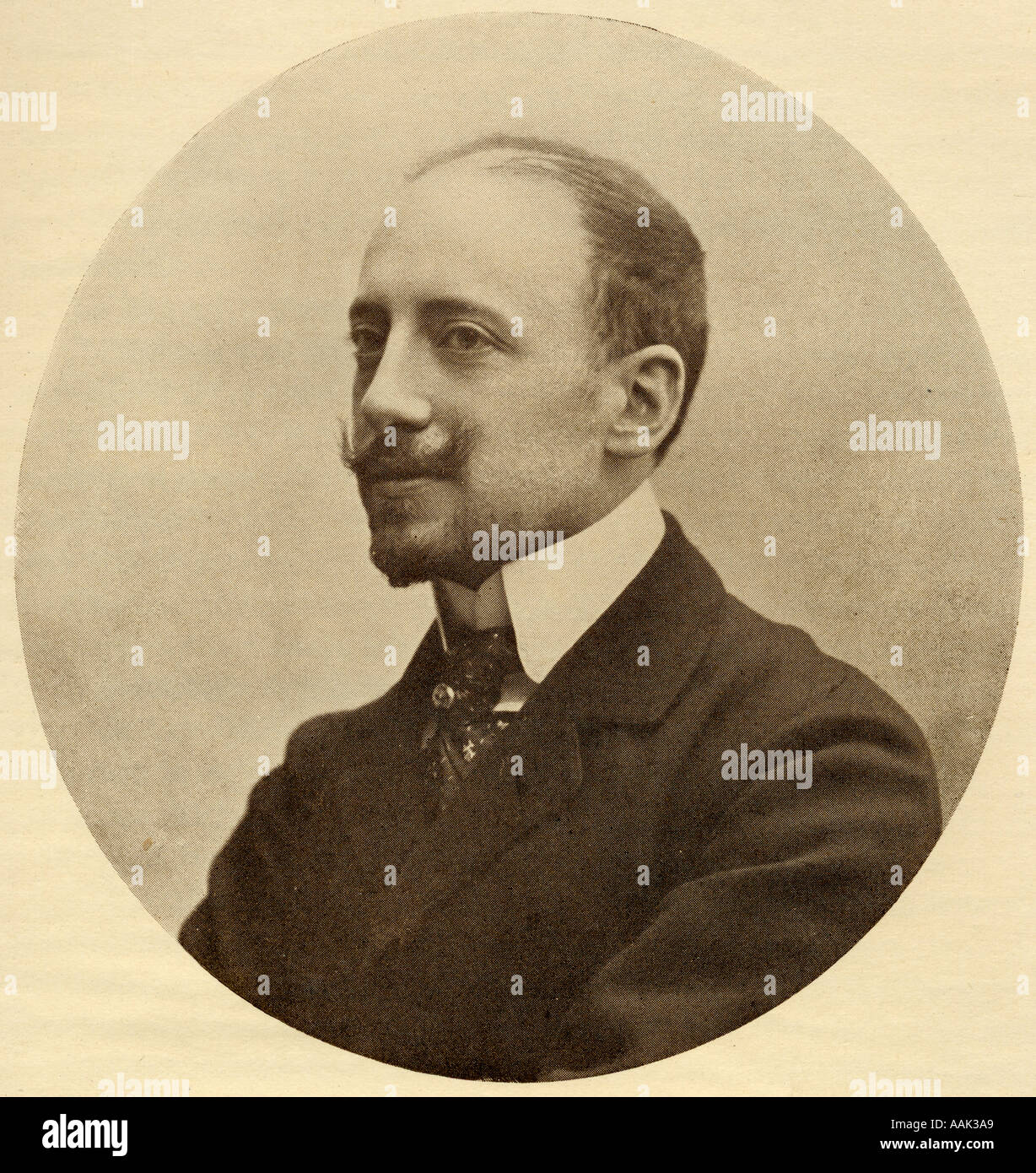 General Gabriele D'Annunzio, Prince of Montenevoso, Duke of Gallese, 1863 -1938.  Italian poet, novelist, journalist and playwright. Stock Photo