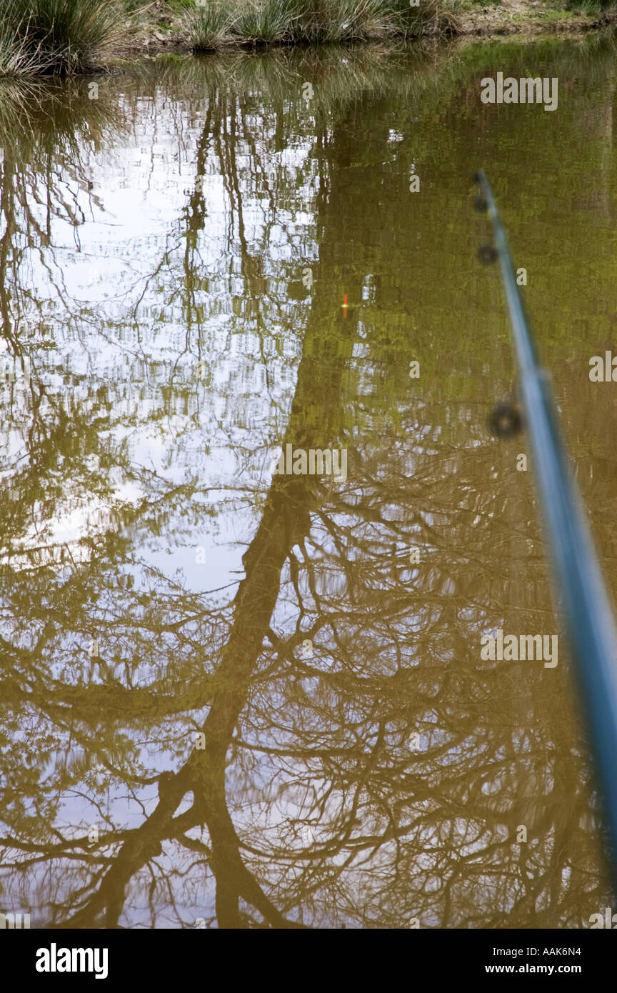 Picture of a fishing rod and float Stock Photo Alamy