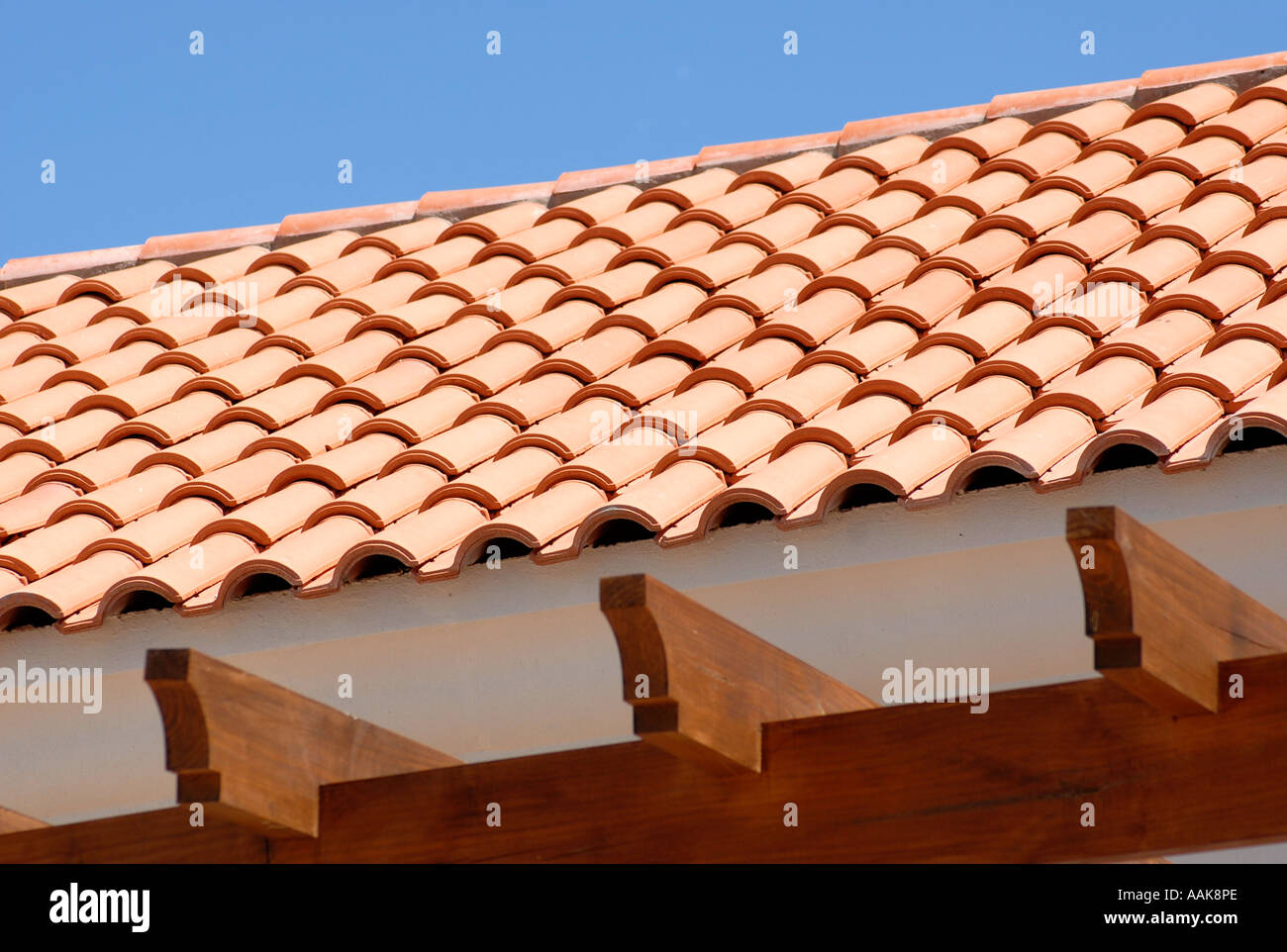 Roof tiles at Cavas Wine Lodge Mendoza Argentina Stock Photo
