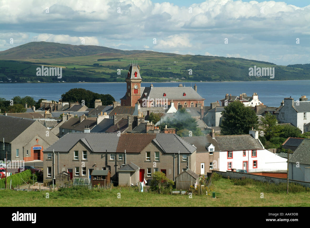 Wigtown from Windyhill, Dumfries and Galloway, Scotland, UK. Stock Photo
