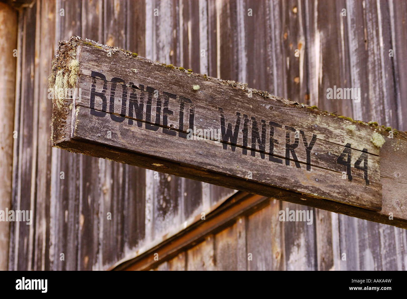 Bonded Winery sign at Hillcrest Vineyards winery Umpqua Valley Oregon Stock Photo