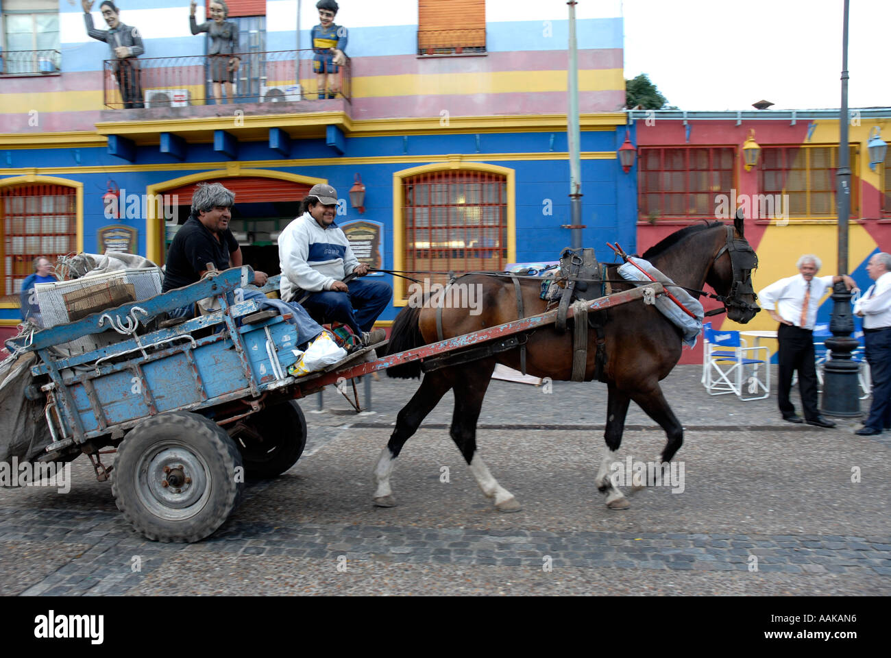 Argentina Buenos Aires Horse and cart in Caminito La Boca Stock Photo -  Alamy