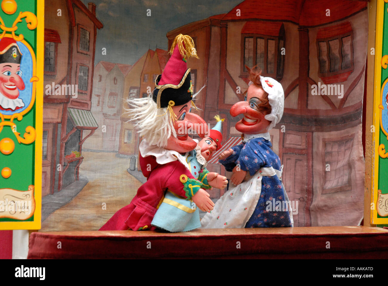 A Punch & Judy show in the grounds of St Pauls Church Covent Garden