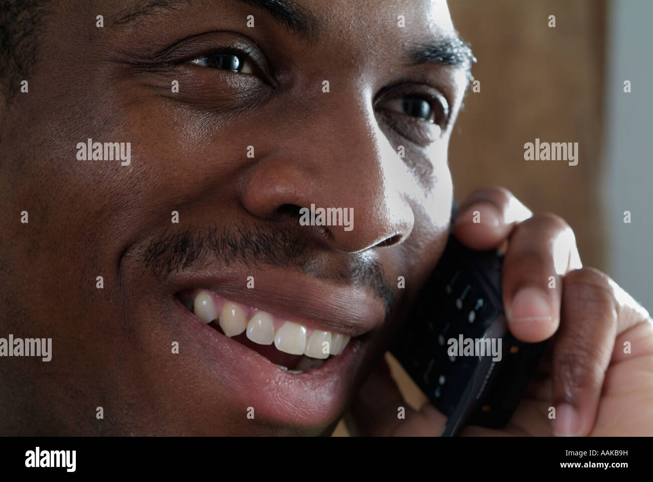 Man on Cell Phone Stock Photo