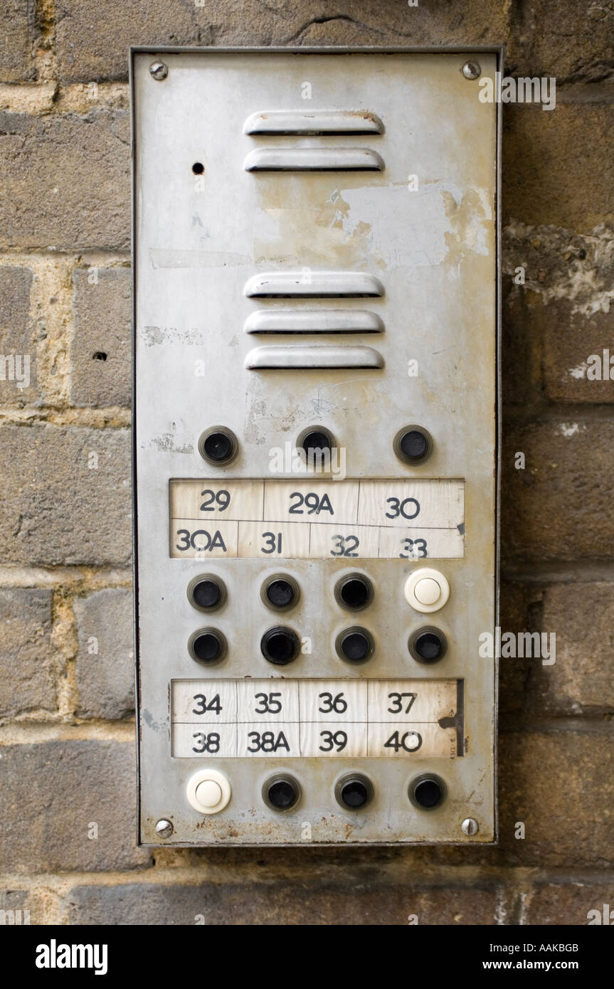 buzzer intercom security system 2 of 2 Stock Photo - Alamy
