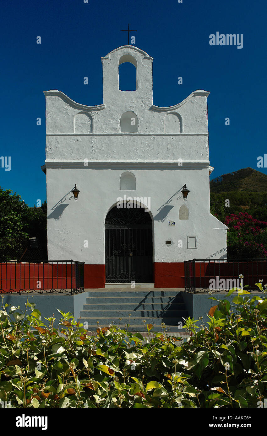 Small Catholic Chapel in Alhaurin el Grande Stock Photo