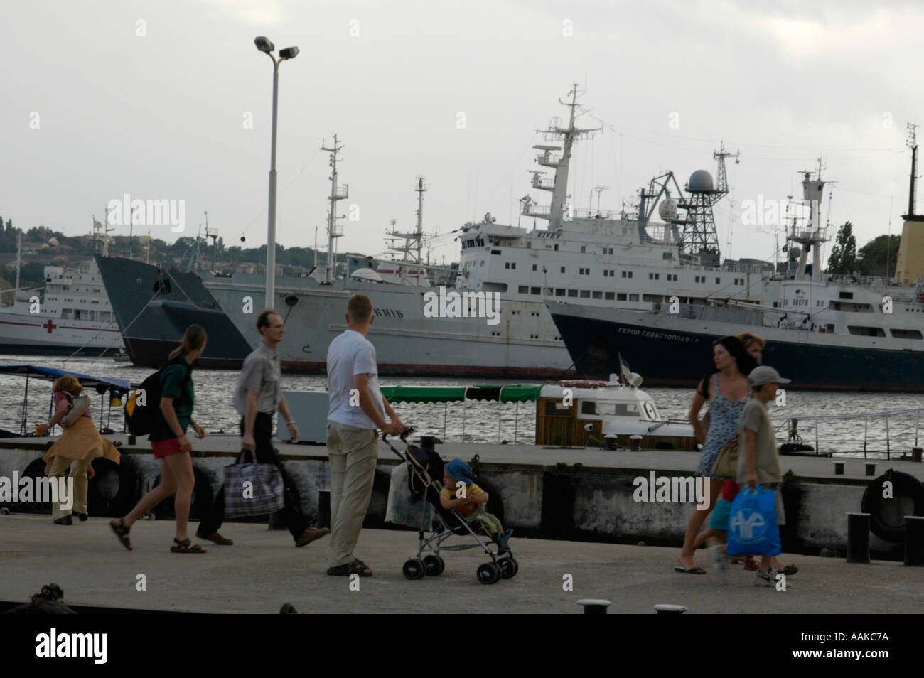 Crimea, Sevastopol, harbour Stock Photo