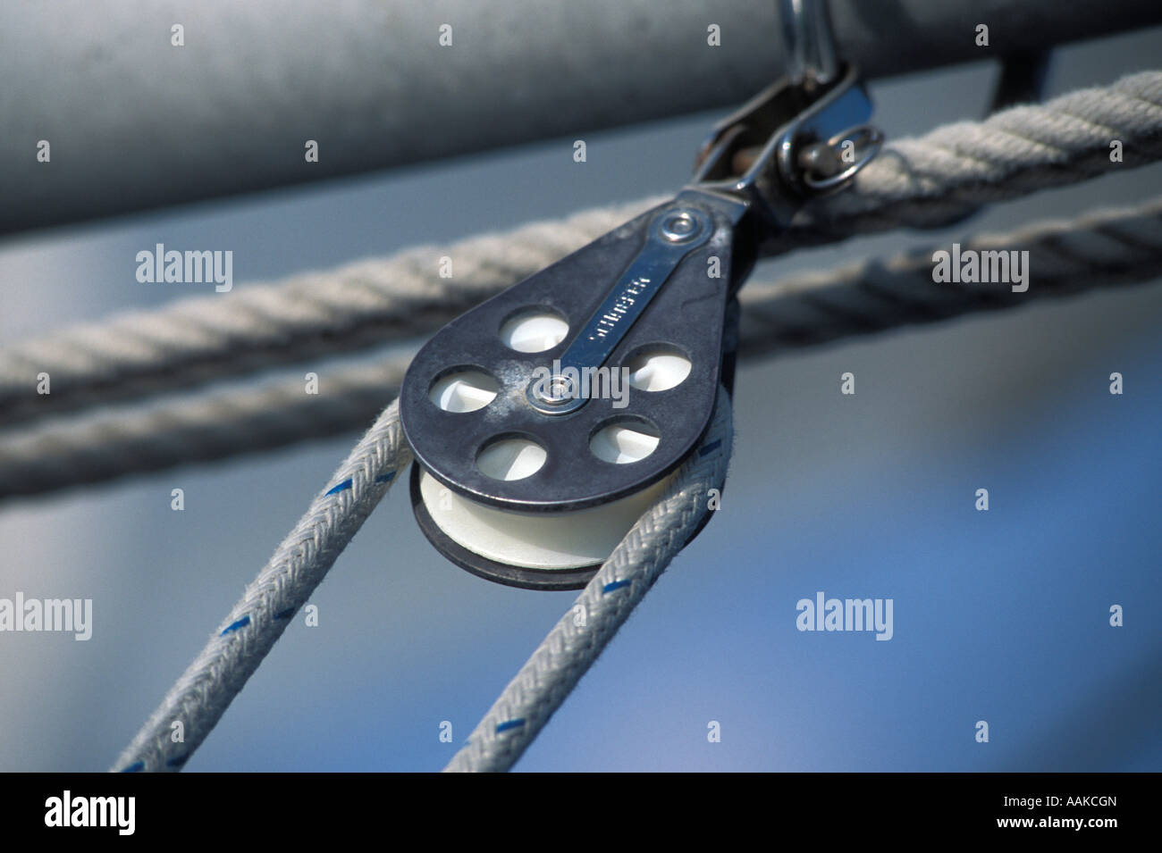 Block And Tackle Pulley High Resolution Stock Photography and Images