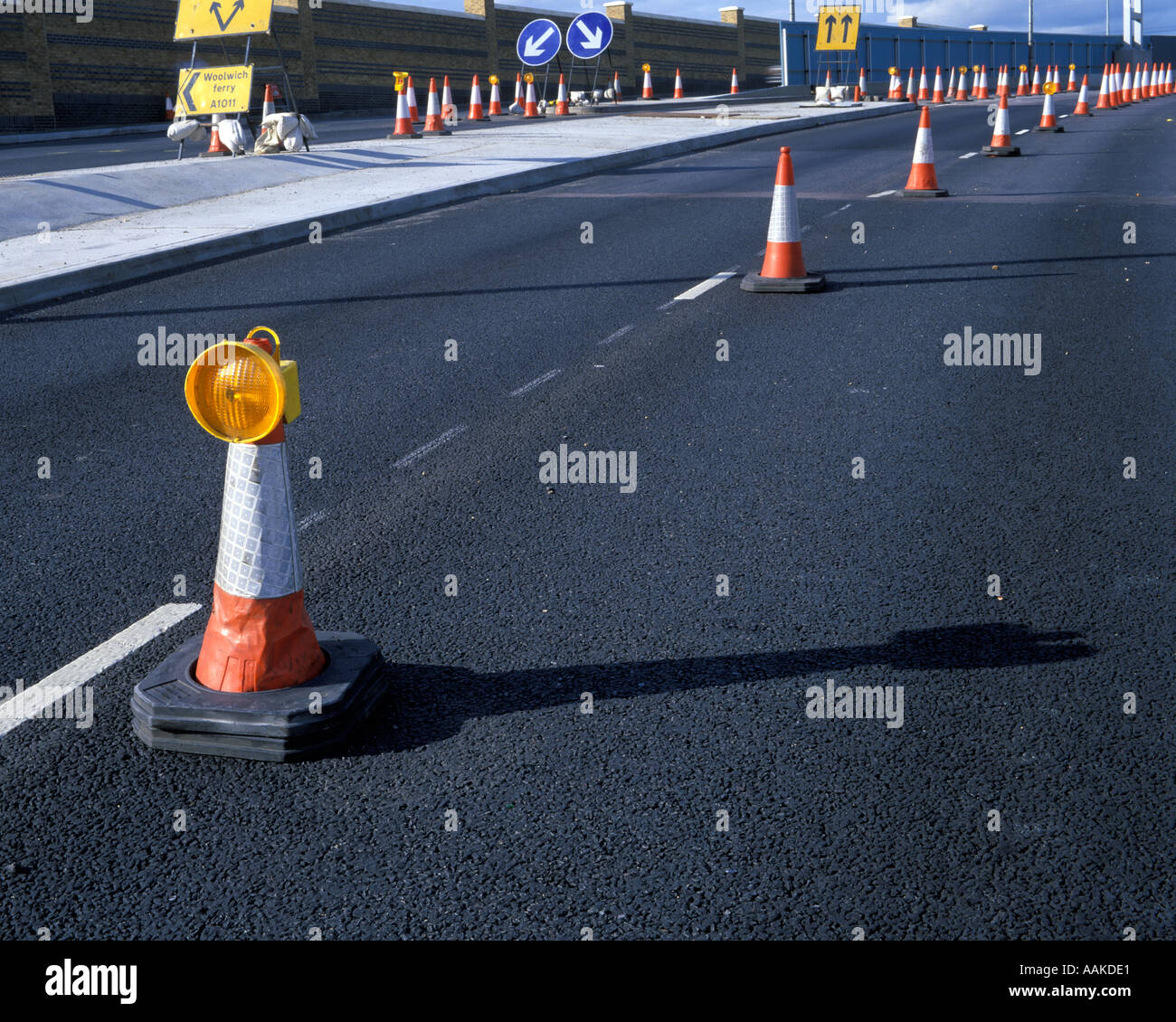 Traffic cone UK Stock Photo Alamy