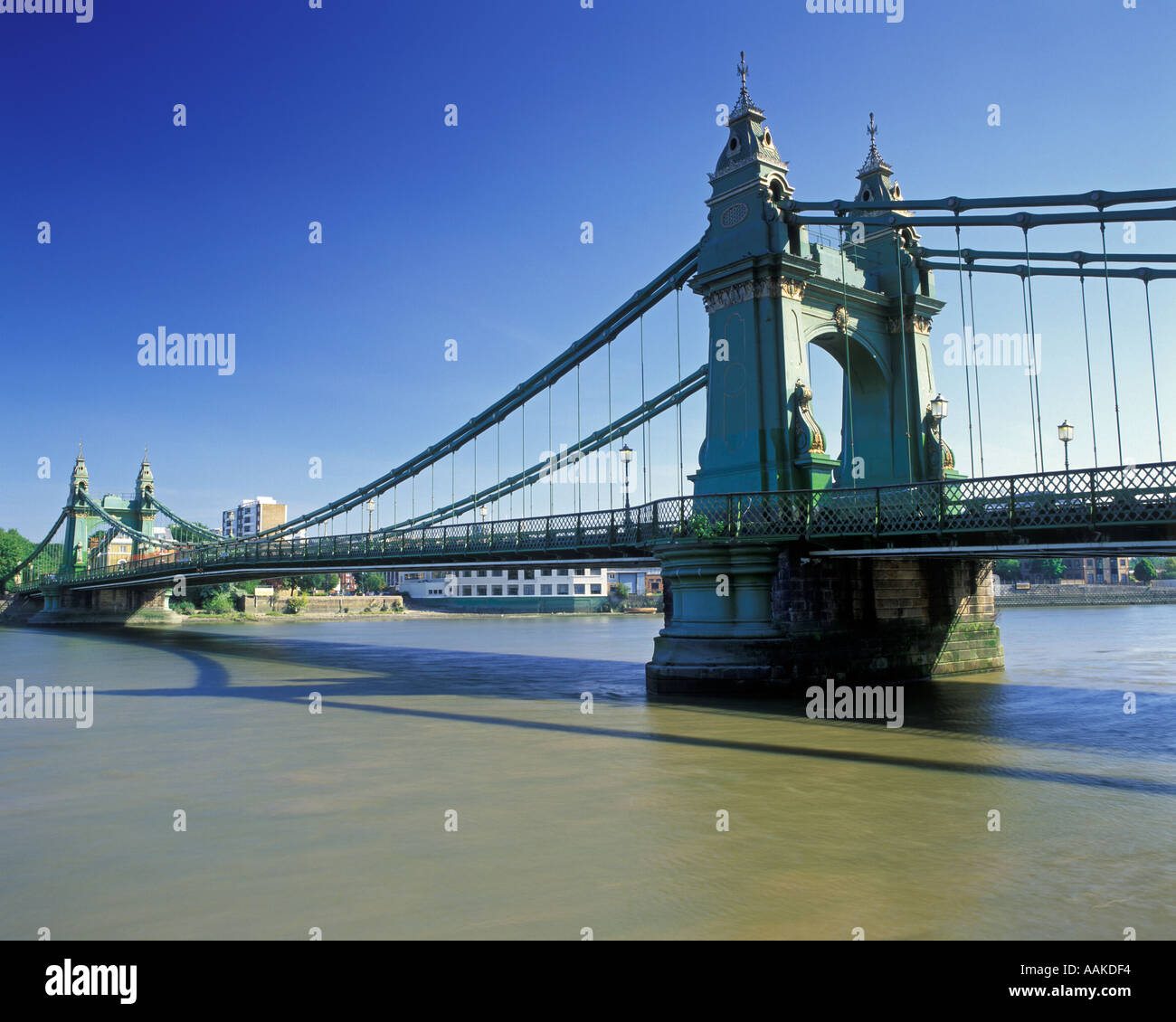 Hammersmith suspension bridge London United Kingdom Stock Photo Alamy