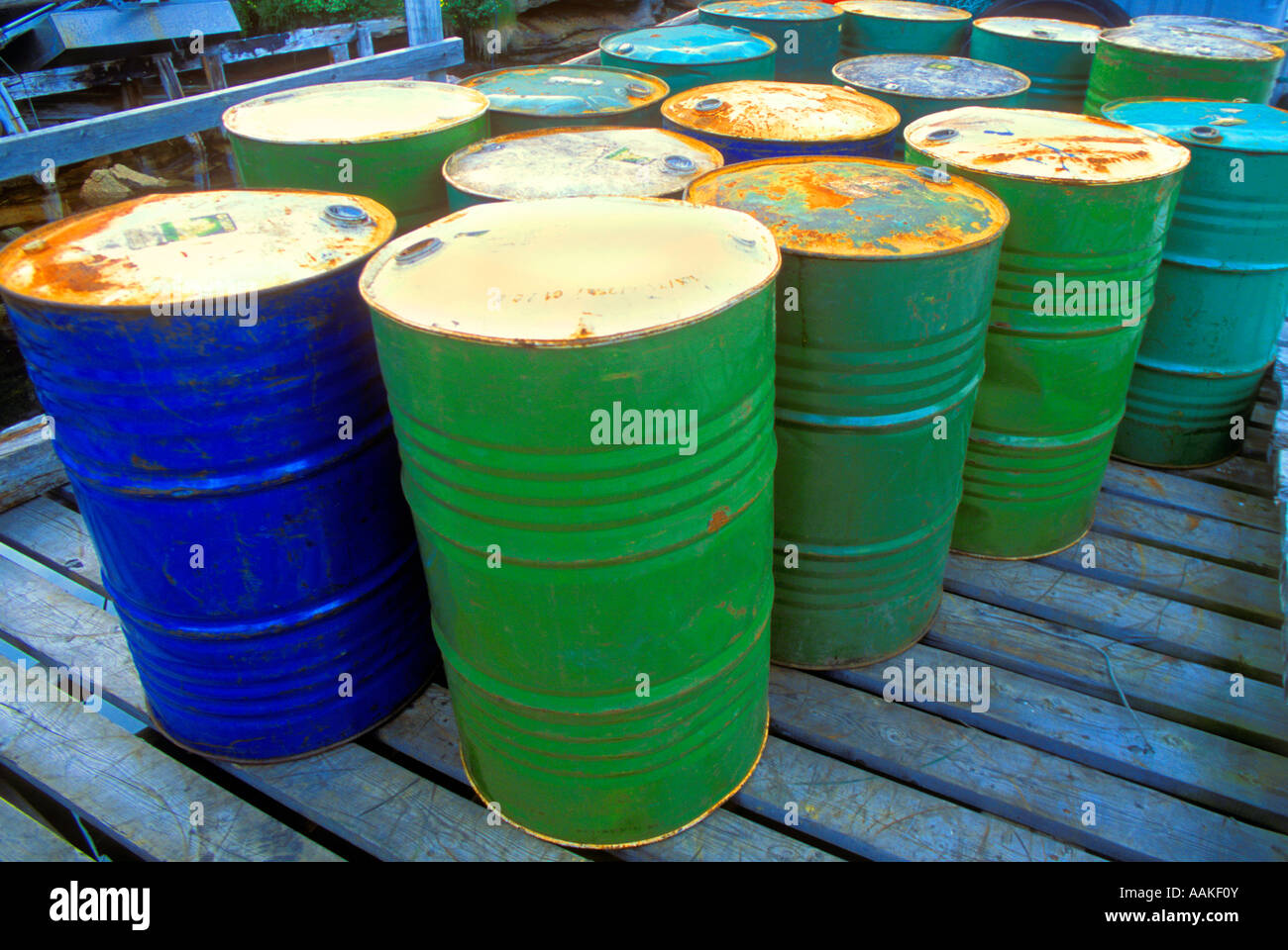 Rusted barrels hires stock photography and images Alamy
