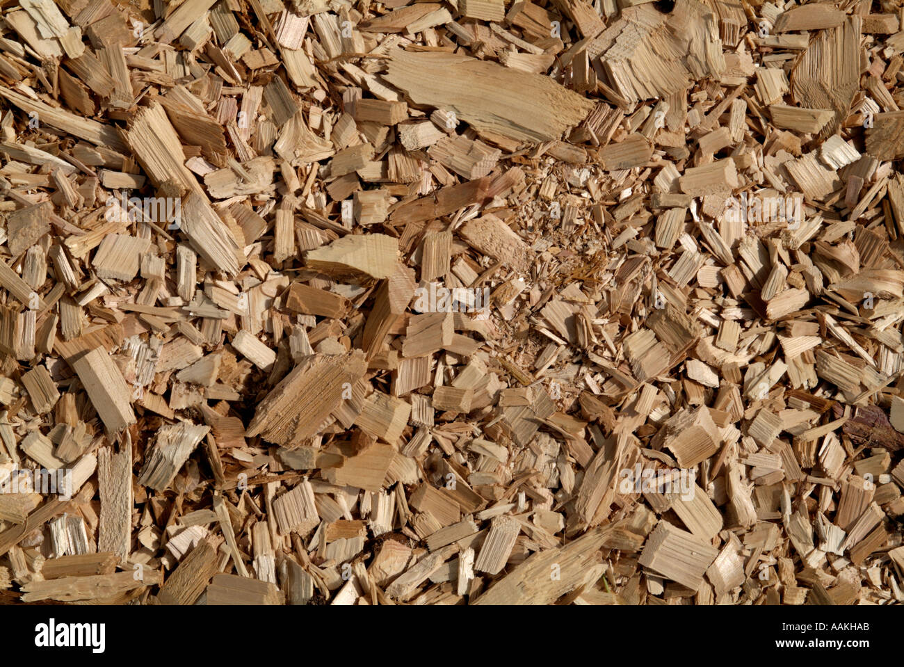 Wood Chip Mulch Stock Photo Alamy