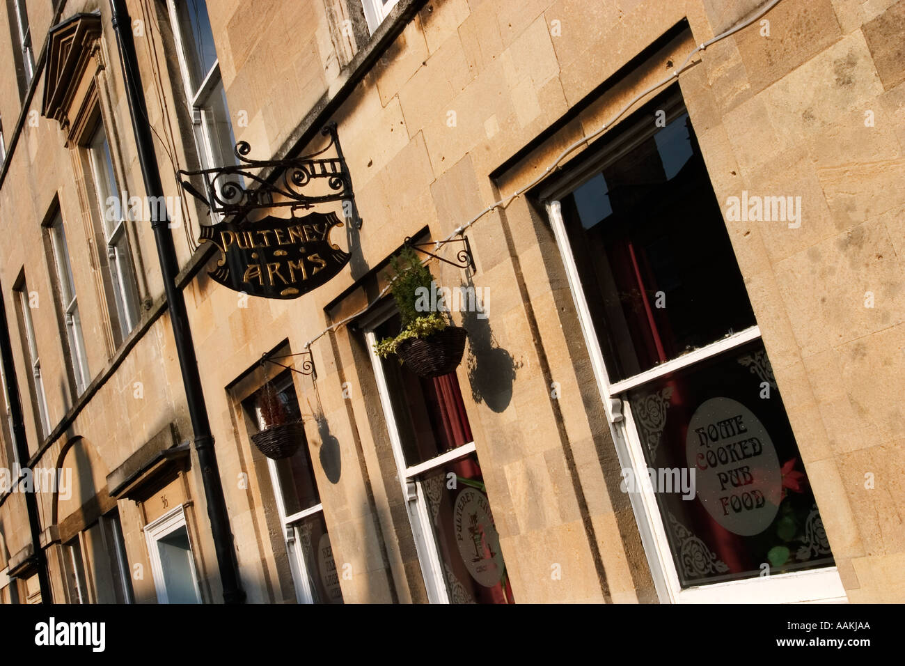 The Pulteney Arms Pub in Bath Somerset England Stock Photo