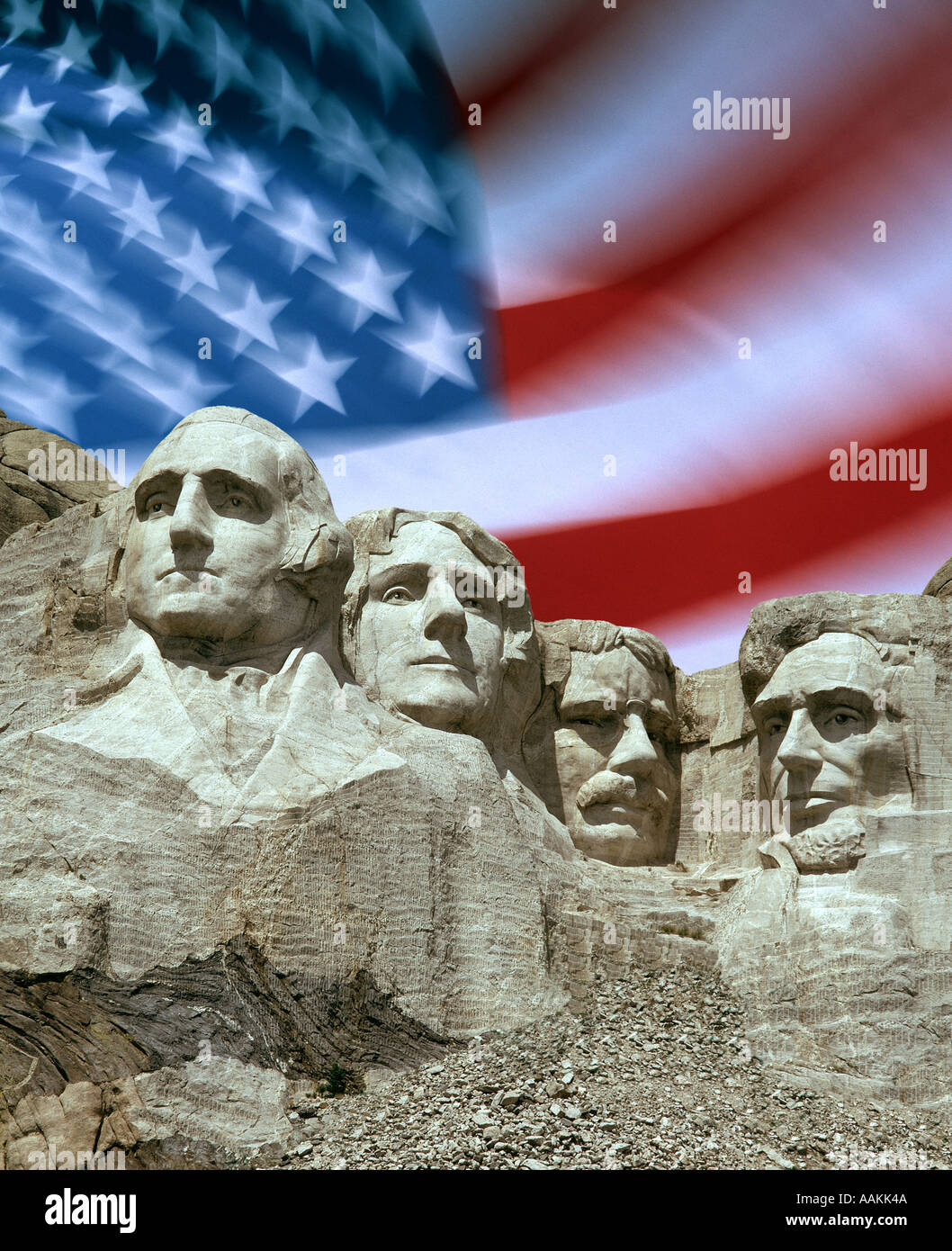 USA - SOUTH DAKOTA: Mount Rushmore National Memorial Stock Photo