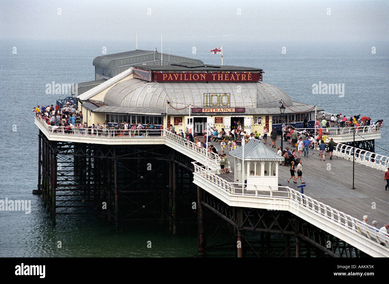 The Pavilion Theatre on the pier at Cromer in Norfolk Stock Photo