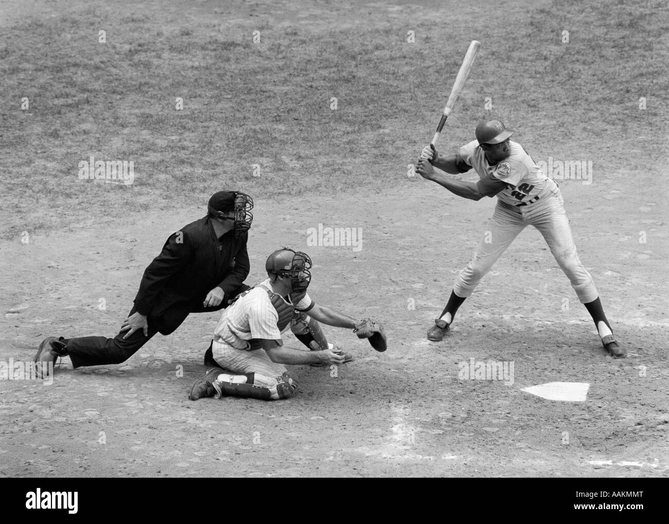 Baseball umpire and catcher Black and White Stock Photos & Images Alamy