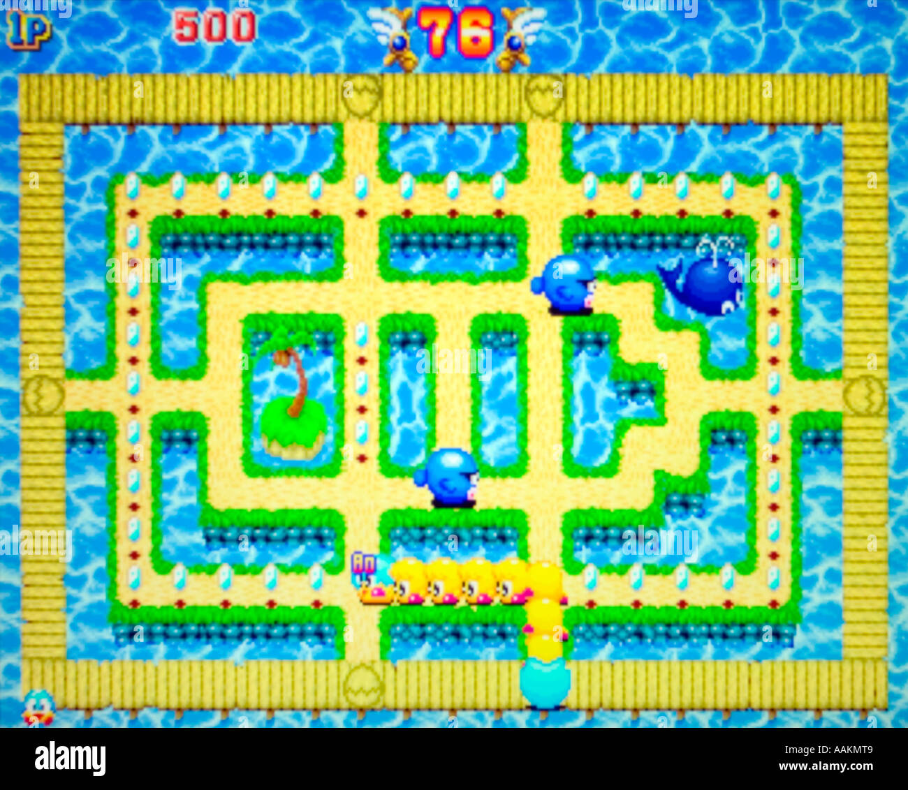 Go Go Mile Smile Fuuki Co Ltd 1995 vintage arcade videogame screenshot - EDITORIAL USE ONLY Stock Photo