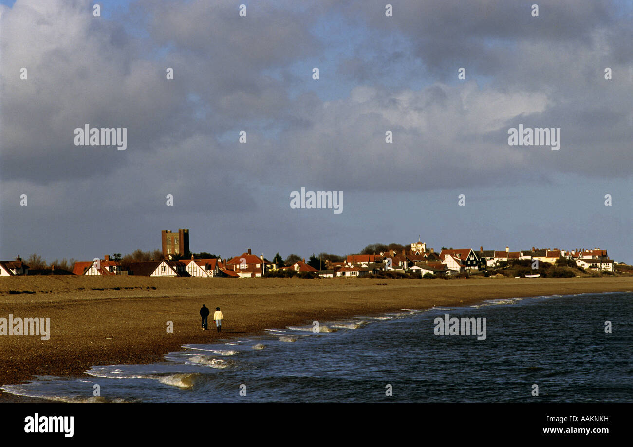 The coastal village of Thorpeness near Aldeburgh, Suffolk, UK Stock