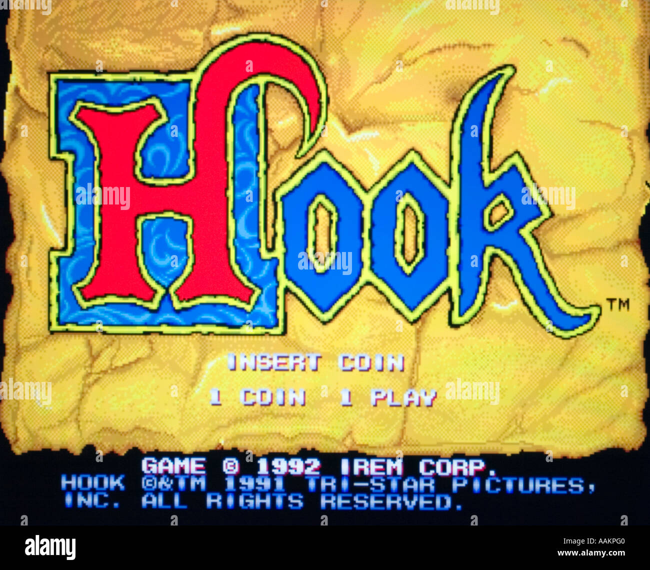 Hook Tri Star Productions 1992 vintage arcade videogame screenshot