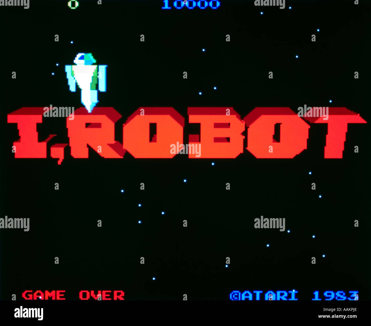 I Robot Atari 1983 vintage arcade videogame screenshot - EDITORIAL USE ONLY Stock Photo