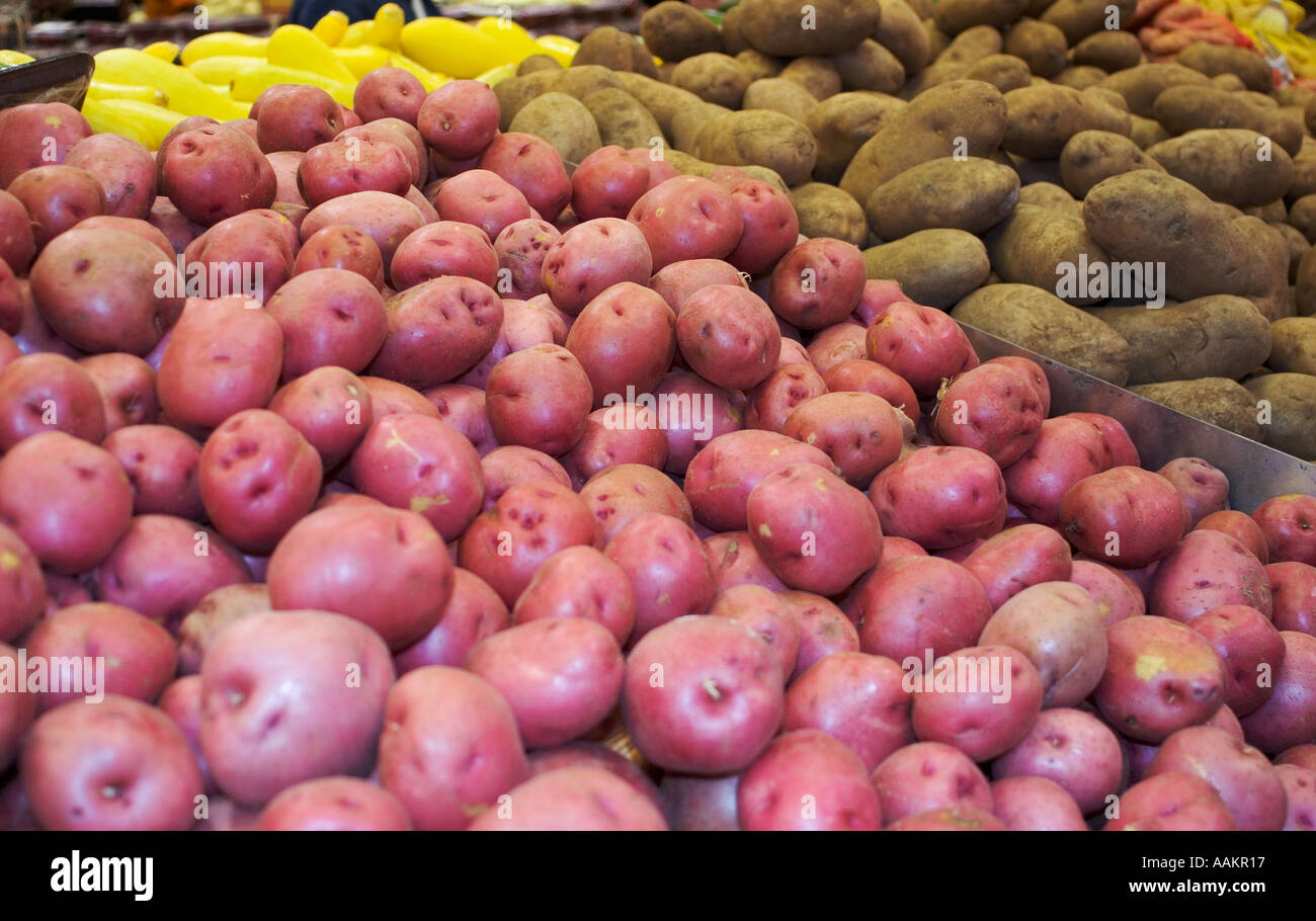 red potato potatoes boiling boiler creamer Stock Photo Alamy