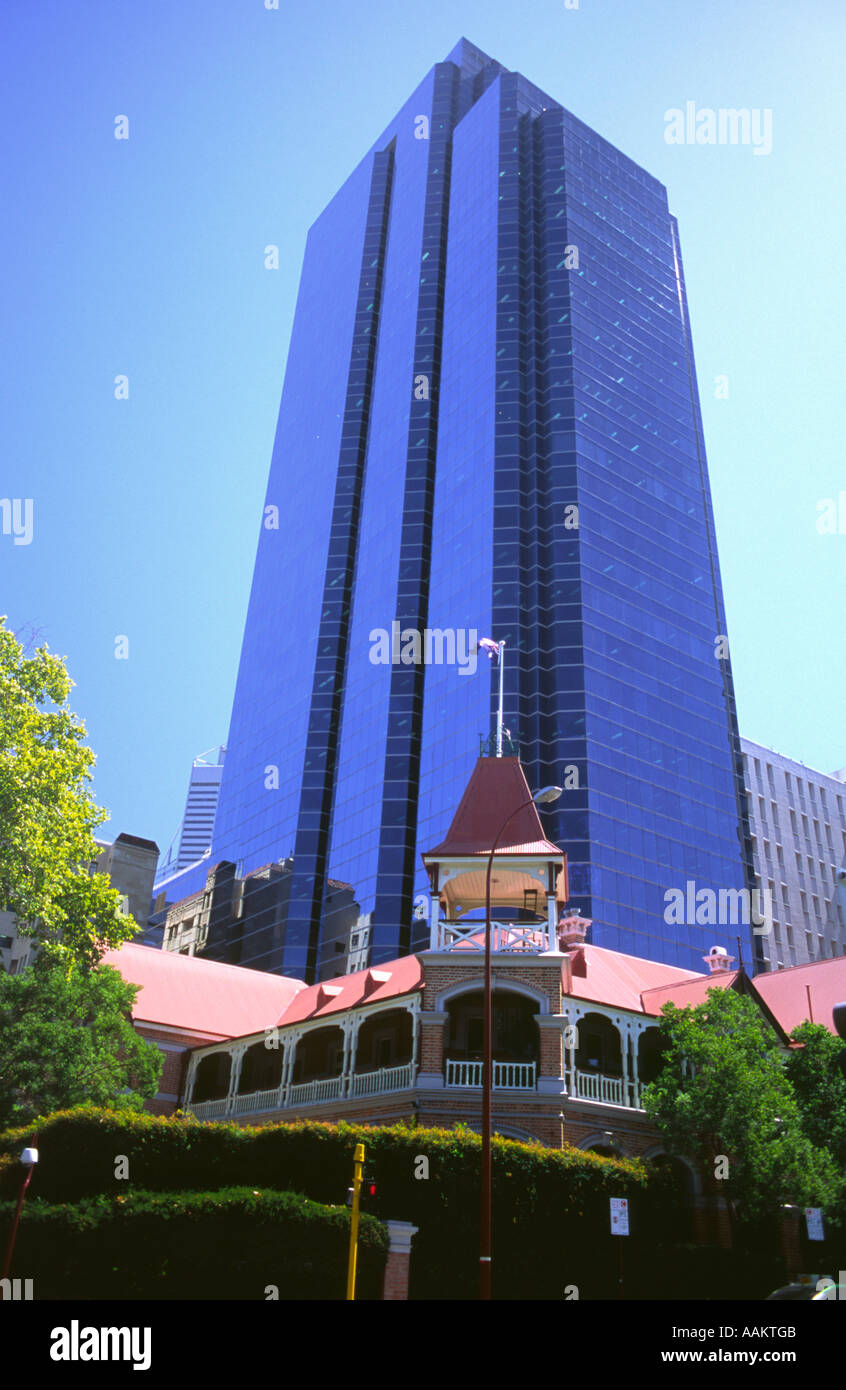 Perth City Skyline W.A. State of Western Australia Stock Photo