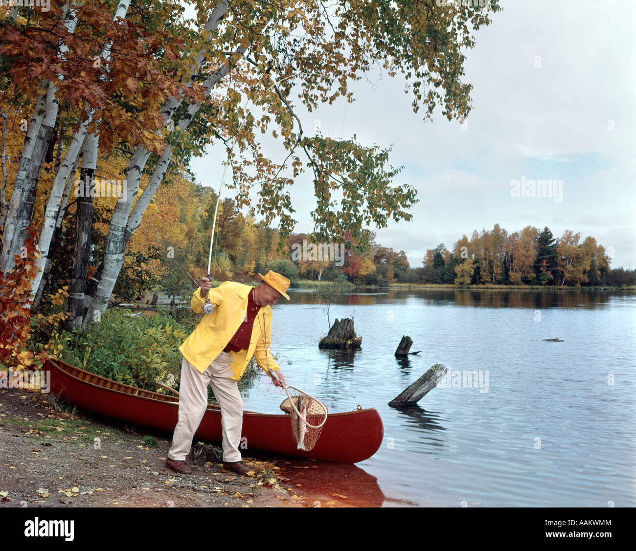 BIG ARBOR VITAE LAKE WISCONSIN BOAT Stock Photo Alamy