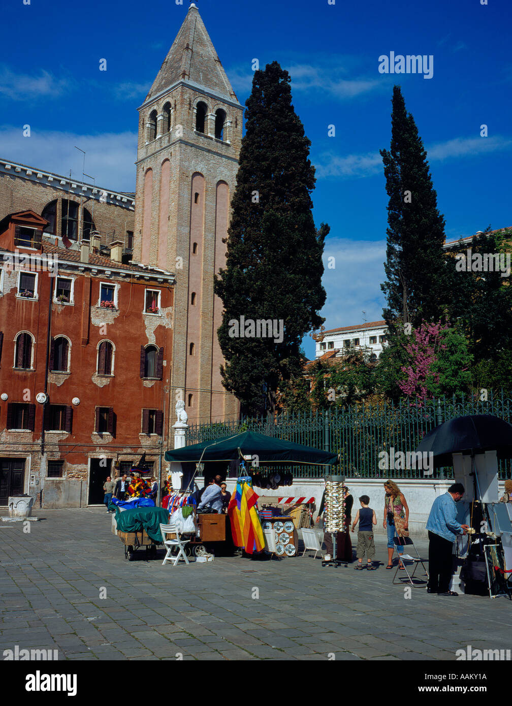 Campo Vidal, Venice, UNESCO World Heritage Site, Italy, Europe. Photo by Willy Matheisl Stock Photo