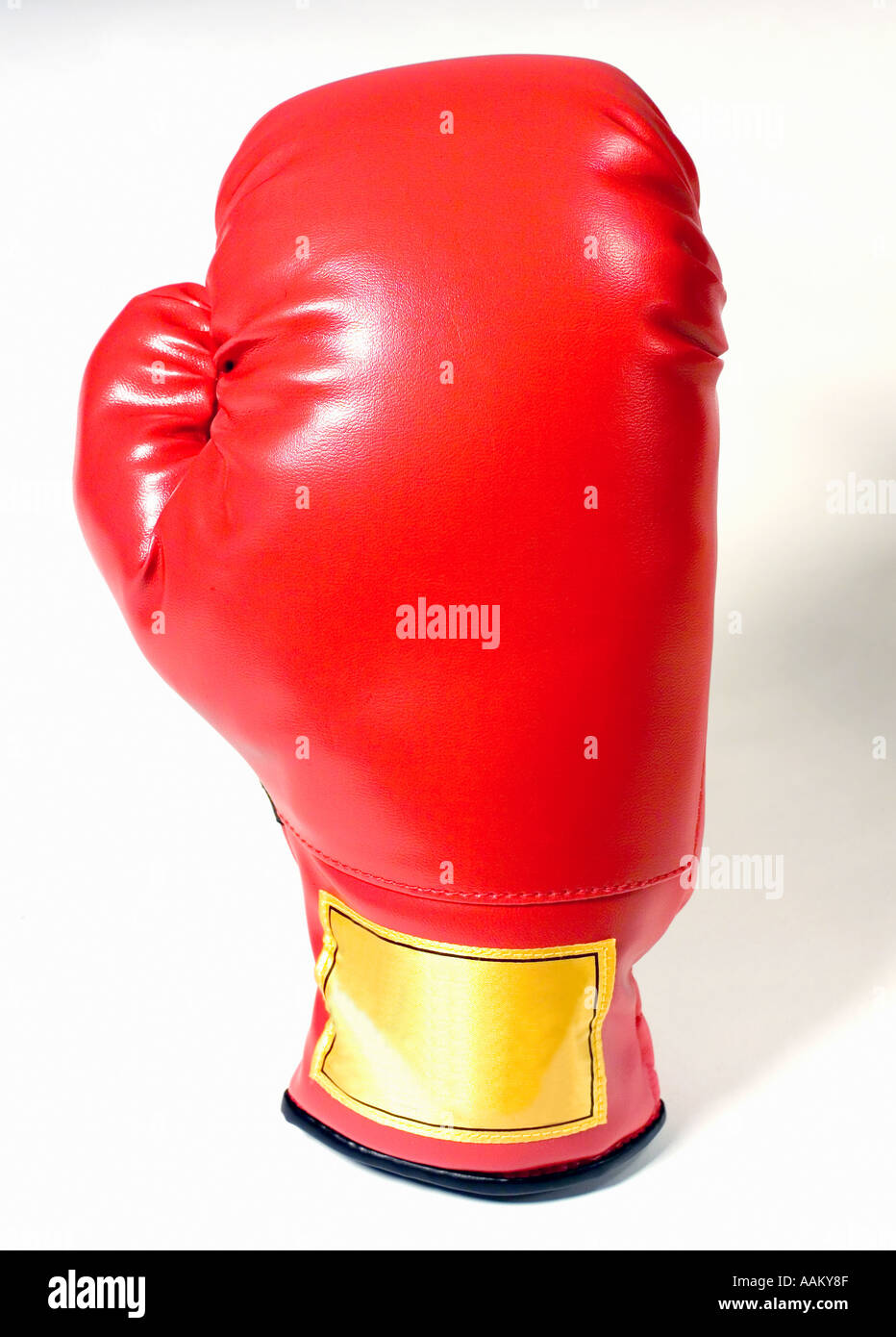 Red Boxing Glove insulated glove hand protection finger thumb Stock