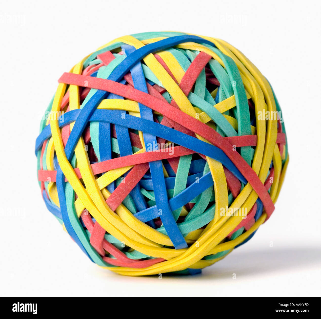 Rubber band ball Stock Photo