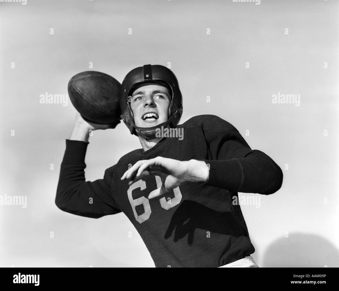 American football helmet 1950's hires stock photography and images Alamy
