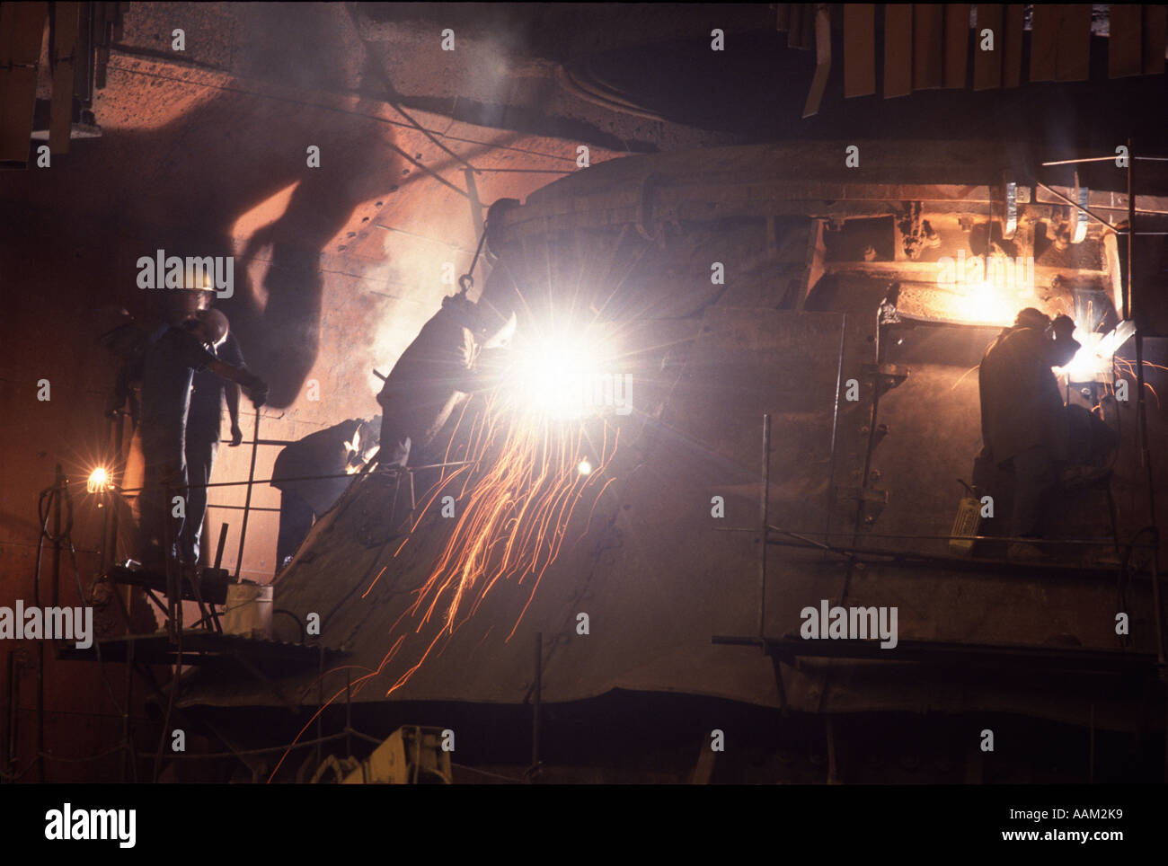 Metallurgy of iron and steel Stock Photo