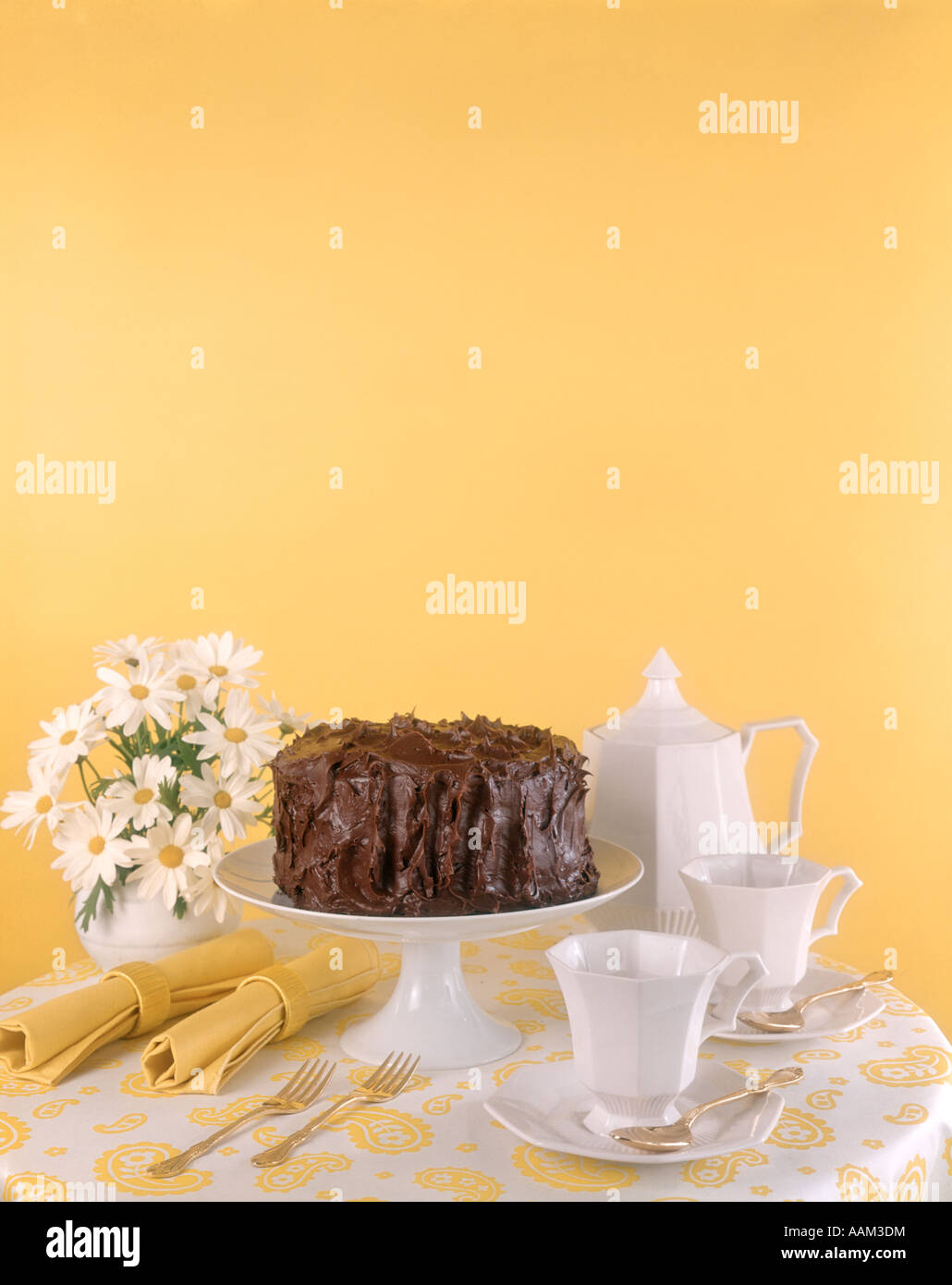 CHOCOLATE CAKE AND COFFEE STILL LIFE Stock Photo Alamy