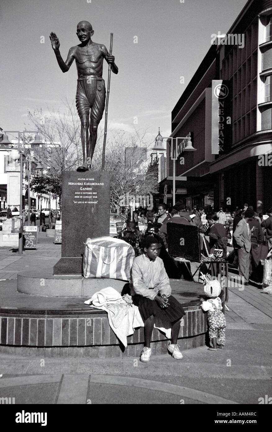 Statue Mahatma Gandhi Pietermaritzburg South Africa Stock Photo - Alamy